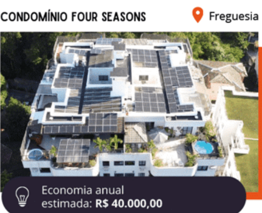 Instalação de energia solar em Condomínio Four Seasons