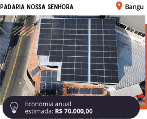 Instalação de energia solar em Padaria Nossa Senhora